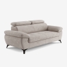 Sofá moderno de diseño de 3 plazas con reposacabezas ajustable Kira Modelo
