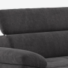 Sofá moderno de 3 plazas con chaise longue a la derecha y reposacabezas ajustable Torav Elección