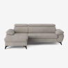 Sofá 3 plazas con chaise longue izquierda y reposacabezas reclinable Rilo Stock