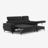 Sofá cama con chaise longue derecha con almacenamiento, reposacabezas ajustable Zuna Venta