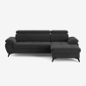 Sofá cama con chaise longue derecha con almacenamiento, reposacabezas ajustable Zuna Stock