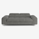 Sofá de diseño moderno de 3 plazas con reposacabezas ajustable Felon Oferta