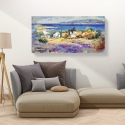 Impresión en lienzo cuadro paisaje marino Costa Mediterránea Luigi Florio Rebajas