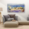 Impresión en lienzo cuadro paisaje marino Costa Mediterránea Luigi Florio Rebajas