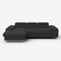 Sofá de 3 plazas con chaise longue a la izquierda y reposacabezas ajustable Tivon Oferta