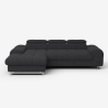 Sofá de 3 plazas con chaise longue a la izquierda y reposacabezas ajustable Tivon Oferta