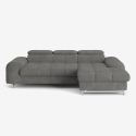 Sofá rinconero 3 plazas con chaise longue derecha y reposacabezas ajustable Zafra Oferta