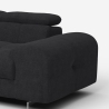 Sofá de 3 plazas con chaise longue a la izquierda y reposacabezas ajustable Tivon Rebajas