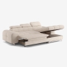 Sofá cama con chaise longue derecha con almacenamiento y reposacabezas ajustable Eluna Venta