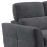 Sofá cama 3 plazas extraíble con chaise longue almacenaje derecha Nuro Elección