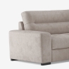 Sofá cama 3 plazas con chaise longue derecha con almacenamiento en tela Kosta Catálogo