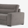 Sofá cama de 3 plazas en tela con chaise longue izquierda con almacenamiento Tivra Precio
