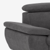 Sofá cama 3 plazas ajustable con chaise longue derecha con almacenamiento Tova Medidas