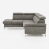 Sofá cama moderno de 3 plazas con chaise longue y almacenamiento a la izquierda Vera Modelo