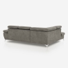 Sofá cama moderno de 3 plazas con chaise longue y almacenamiento a la izquierda Vera Características