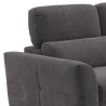 Sofá extensible relax con chaise longue y almacenamiento izquierda chenilla 3 plazas Sira Catálogo