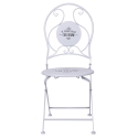 Set de mesa blanca con 2 sillas plegables para exterior Le Regole della Colazione Catálogo