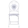 Set de mesa blanca con 2 sillas plegables para exterior Le Regole della Colazione Catálogo
