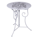 Set de mesa blanca con 2 sillas plegables para exterior Le Regole della Colazione Rebajas