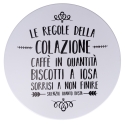 Set de mesa blanca con 2 sillas plegables para exterior Le Regole della Colazione Descueto