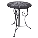 Set de mesa y 2 sillas plegables de exterior en hierro negro Pausa Perfetta Stock