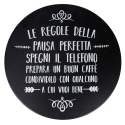 Set de mesa y 2 sillas plegables de exterior en hierro negro Pausa Perfetta Venta