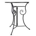 Set de mesa y 2 sillas plegables de exterior en hierro negro Pausa Perfetta Elección