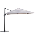 Parasol de jardín 3x3 en aluminio con mástil lateral giratorio Deluxe Promoción