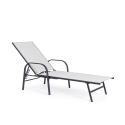 Tumbona reclinable para jardín blanca Bizzotto Arent Promoción
