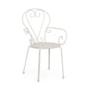 Silla de jardín exterior apilable estilo shabby chic Bizzotto Etienne 