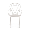 Silla de jardín exterior apilable estilo shabby chic Bizzotto Etienne 