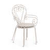 Silla de jardín exterior apilable estilo shabby chic Bizzotto Etienne 