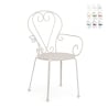 Silla de jardín exterior apilable estilo shabby chic Bizzotto Etienne Promoción
