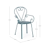Silla de jardín exterior apilable estilo shabby chic Bizzotto Etienne 