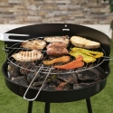 Barbacoa de carbón con parrilla ajustable redonda Ø 38cm Grato Venta