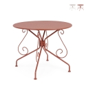 Mesa redonda de exterior para jardín 90cm estilo Bizzotto Etienne Promoción