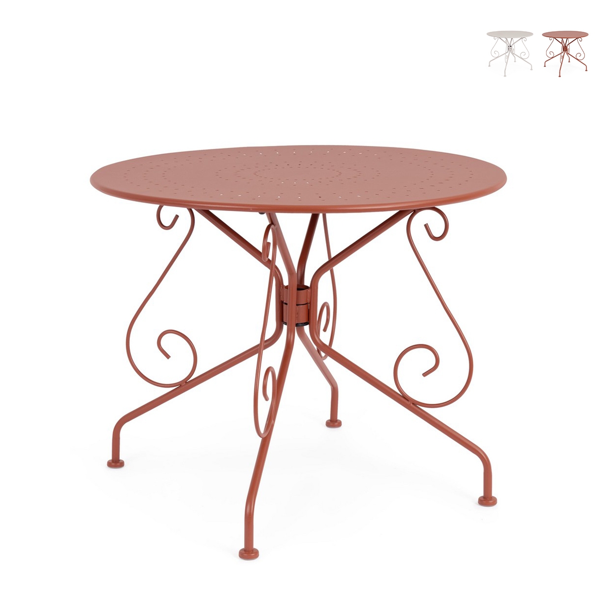 Mesa redonda de exterior para jardín 90cm estilo Bizzotto Etienne