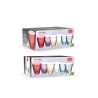 Set de 6 vasos de agua 330 ml de vidrio multicolor Color Elección