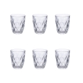 Juego de 6 vasos de agua 340 ml de vidrio transparente Celine Promoción