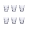 Juego de 6 vasos de agua 340 ml de vidrio transparente Celine Promoción