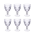Juego de 6 copas de vidrio transparente Elizabeth de 340 ml Promoción