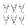 Juego de 6 copas de vidrio transparente Elizabeth de 340 ml Promoción