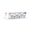 Set de 6 copas para helado 400 ml de vidrio transparente Elizabeth Rebajas