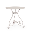 Mesa de exterior redonda 70cm 3 patas estilo shabby chic Etienne Coste