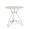 Mesa de exterior redonda 70cm 3 patas estilo shabby chic Etienne Coste