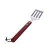 Set de 4 utensilios para barbacoa de acero inoxidable y tabla de madera Pyros Rebajas