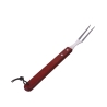 Set de 4 utensilios para barbacoa de acero inoxidable y tabla de madera Pyros Descueto