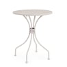 Mesa de jardín redonda 60cm vintage shabby chic Bizzotto Lizette 