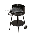 Barbacoa de carbón redonda Pipra con parrilla Ø 48cm ajustable y ruedas Promoción