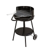 Barbacoa de carbón redonda Pipra con parrilla Ø 48cm ajustable y ruedas Promoción